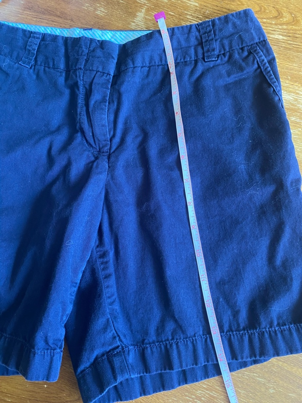 J crew Navy Blue Cotton Short